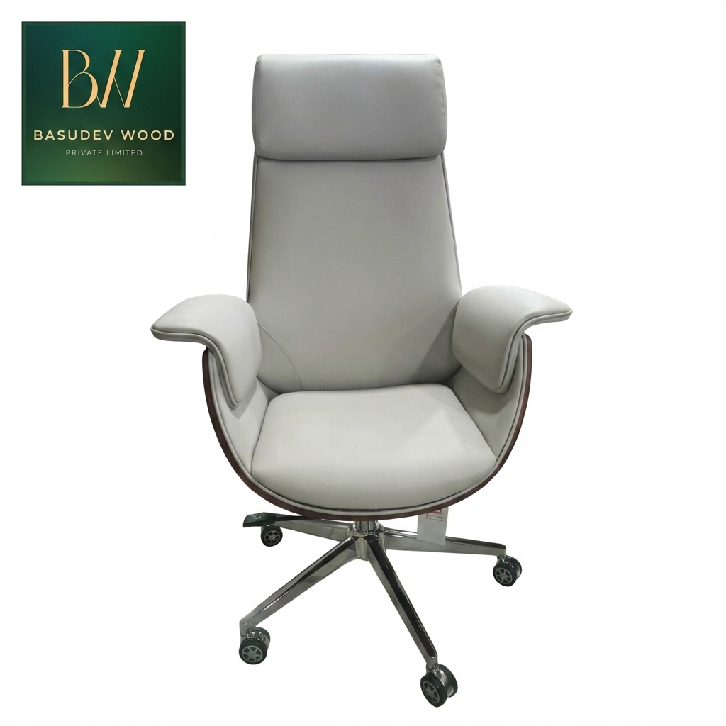 BW-22-J306 High Back Office Revolving Chair(Ash Grey)