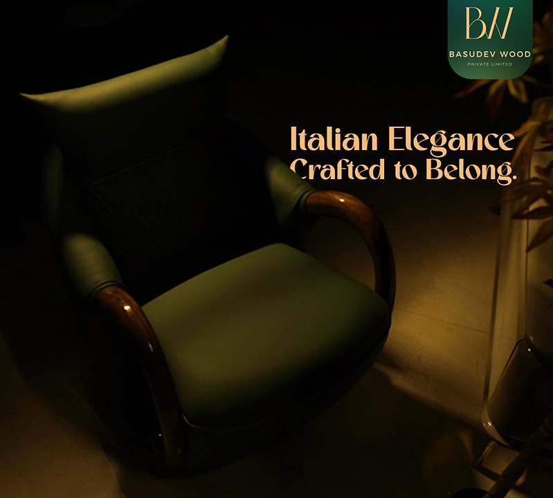 Genuine Italian Leather Sofa from Basudev Wood, Bhubaneswar