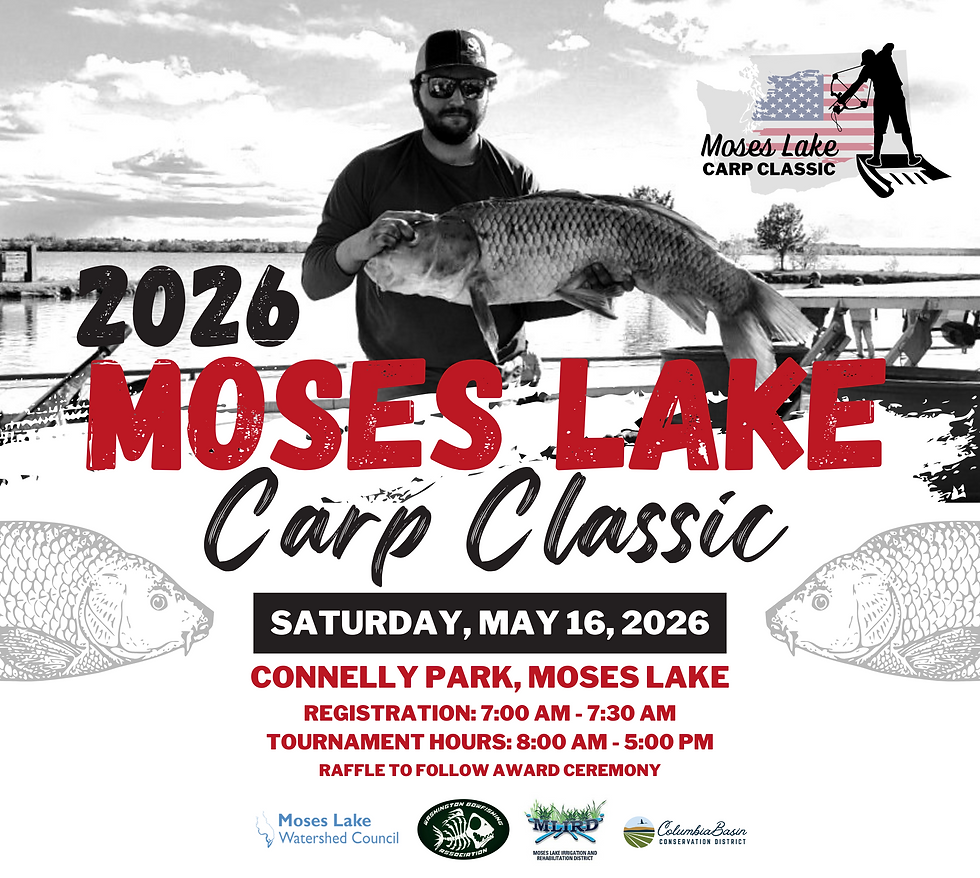 Supporting a Healthy Lake: Moses Lake Watershed Council Sponsors 2026 Carp Classic