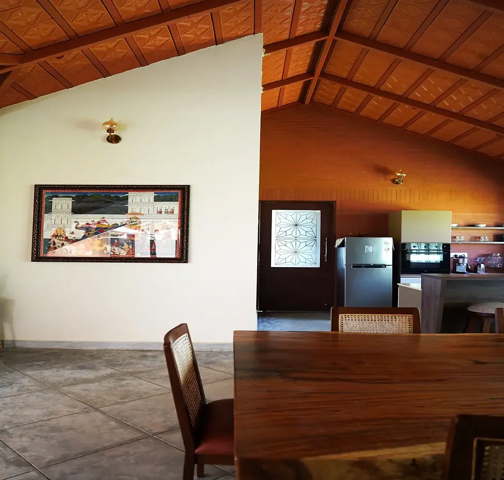 Farmhouse interior with high ceiling, Harur, Tamil Nadu