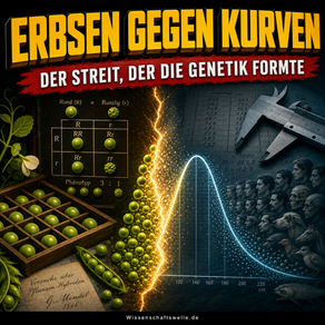 Erbsenzahlen gegen Kurven: Wie ein Methodenstreit die Genetik scharf stellte