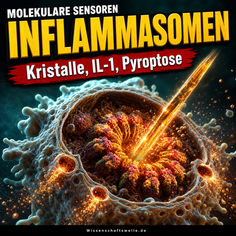 Inflammasomen: Wenn Zellen aus Kristallen, DNA und Stress Entzündung bauen