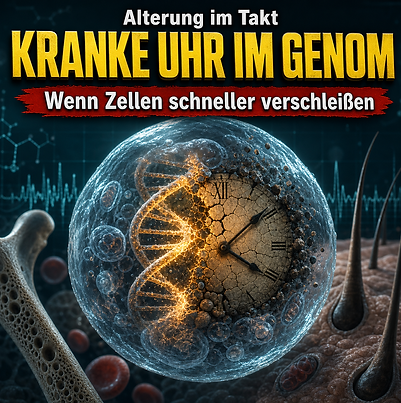 Epigenetische Uhren gelten als elegante Messinstrumente des biologischen Alters. Die jetzt von der University of Edinburgh hervorgehobene Nature-Genetics-Studie stellt jedoch eine unangenehmere Frage: Was, wenn diese Uhr nicht nur misst, sondern selbst an Krankheit mitbaut? Im seltenen Heyn-Sproul-Jackson-Syndrom führen DNMT3A-Mutationen zu DNA-Hypermethylierung an denselben Stellen, die auch beim normalen Altern wichtig sind, nur deutlich schneller. Sichtbar werden frühe Probleme bei Blutbildung, Knochen, Haaren und Stoffwechsel. Gerade weil die Arbeit einen seltenen menschlichen Befund mit Mausmodell und Stammzellmechanismus verknüpft, ist sie stark für die Aussage, dass epigenetische Veränderungen zumindest in bestimmten Kontexten kausal zu alterstypischen Schäden beitragen können.