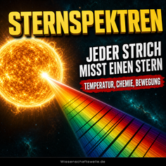 Sternspektren: Warum schwarze Linien mehr verraten als jedes Sternfoto
