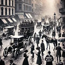 DALL·E 2025-01-19 15.34.20 - A black-and-white photograph in the style of the turn of the