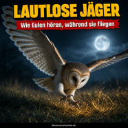 Warum Eulen fast lautlos fliegen: Wie Flügel, Federn und Hören zusammenarbeiten