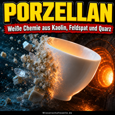 Weiß aus dem Feuer: Wie Porzellan aus Kaolin, Feldspat und Quarz entsteht
