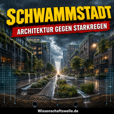 Wenn Regen nicht mehr weg soll: Wie Schwammstadt-Architektur Starkregen neu verteilt
