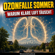 Der blaue Himmel täuscht: Wie bodennahes Ozon aus Sommerwetter Atemluftstress macht