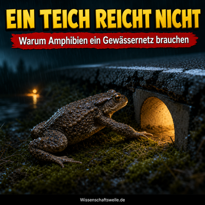 Warum Amphibien mehr als einen Teich brauchen