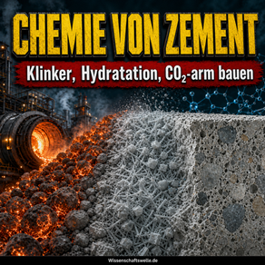 Die Chemie des Zements: Wie Hydratation, Klinker und CO₂-arme Alternativen den Baustoff der Moderne neu schreiben