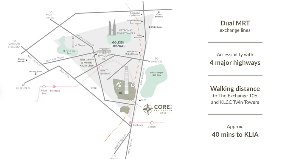 Core Residence TRX Project Location