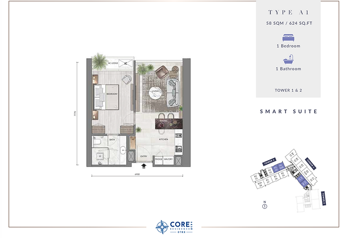 Core Residence TRX Project Layout Plan