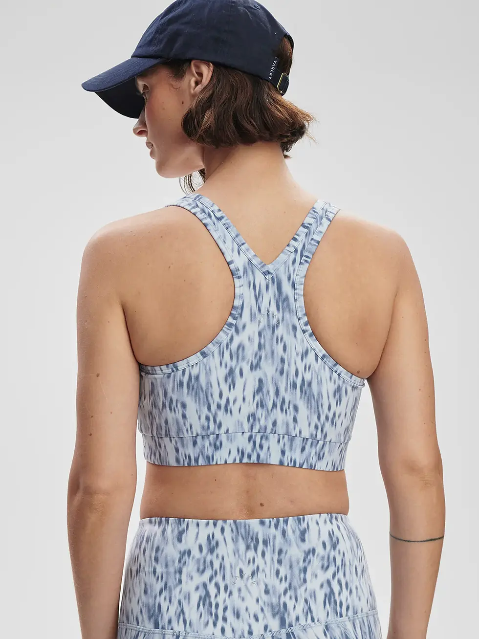 Varley Selma Bra Chambrey Leopard Back View