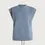 Thumbnail: Varley Otis Sleeveless Sweat Rain blue Front view