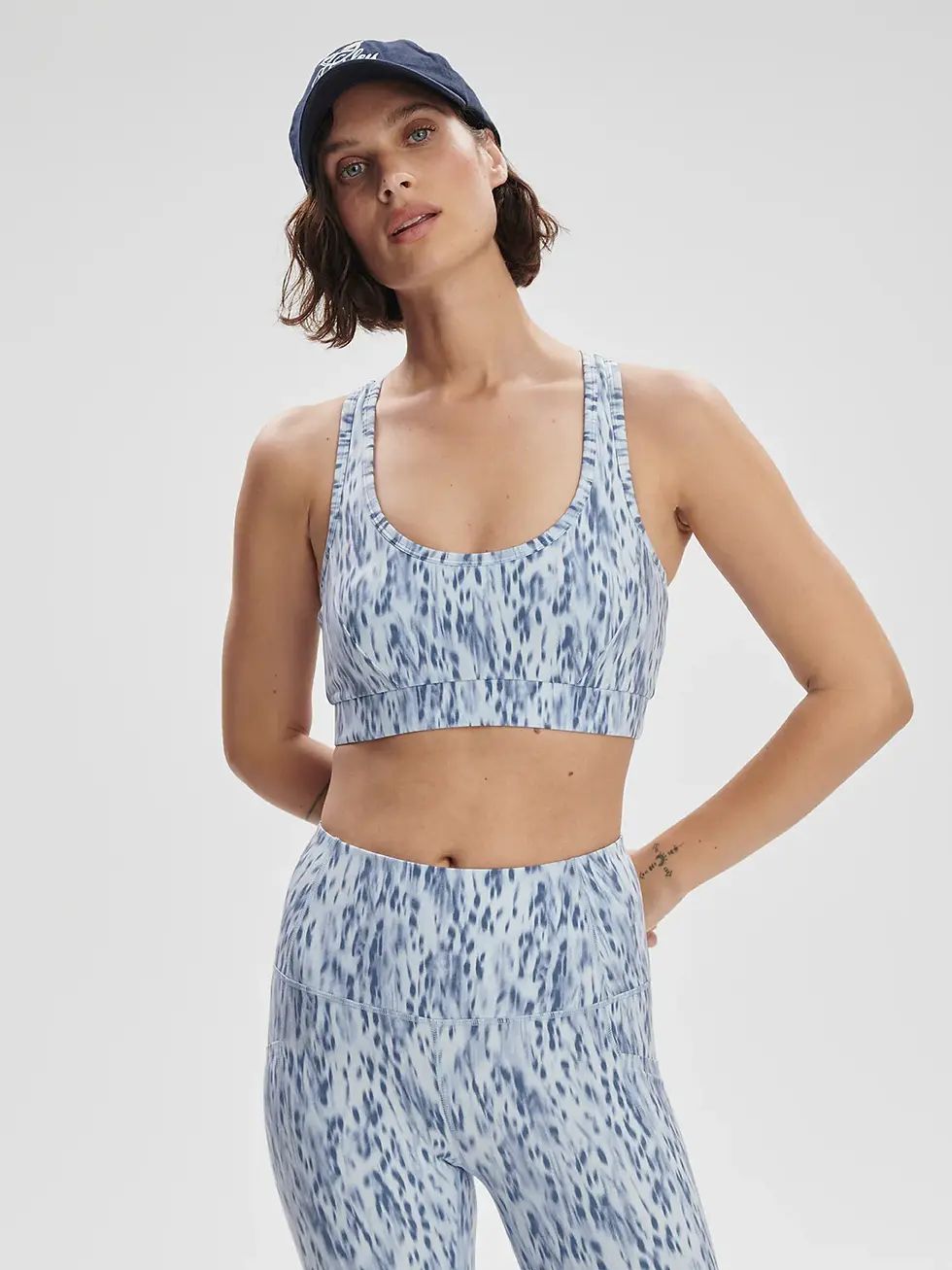 Varley Selma Bra Chambrey Leopard Front View