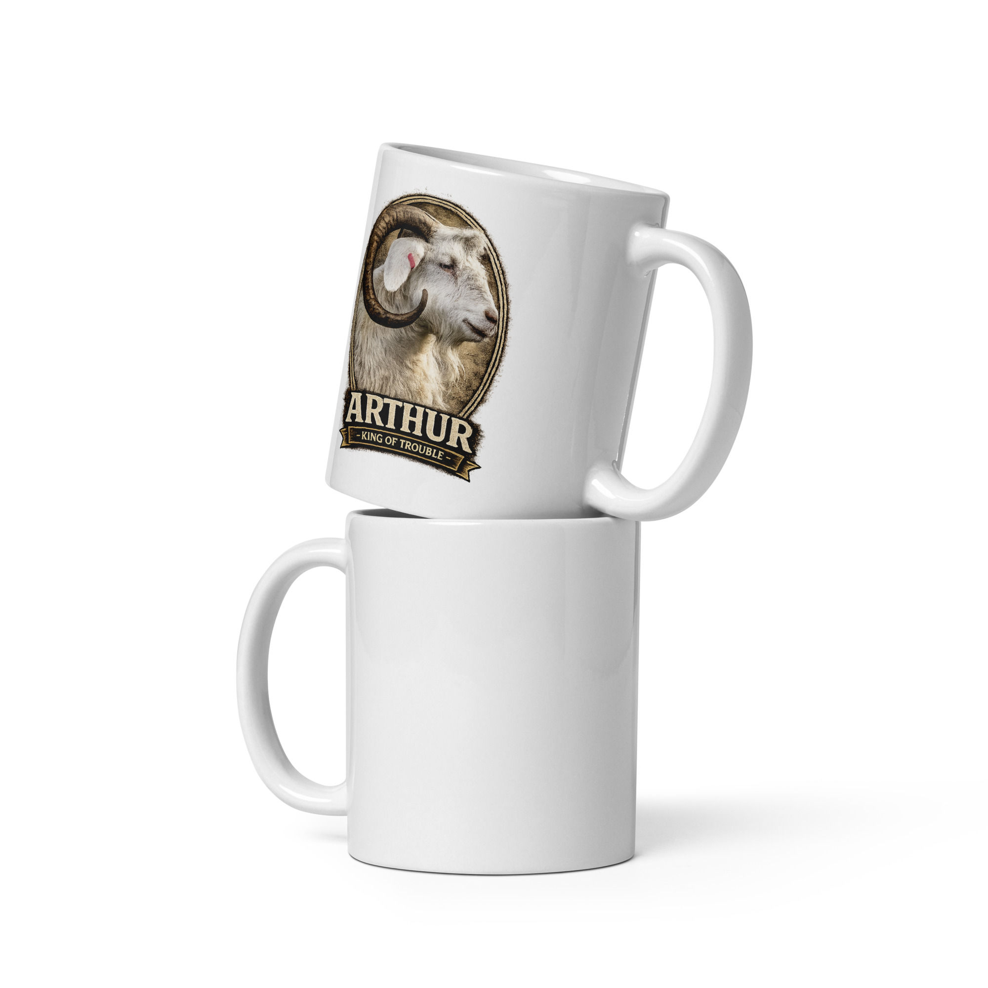 Arthur White glossy mug