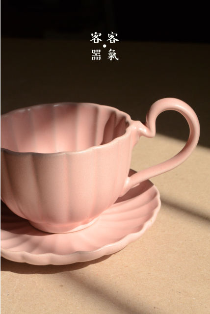 Thumbnail: 若櫻粉菊型咖啡杯盤