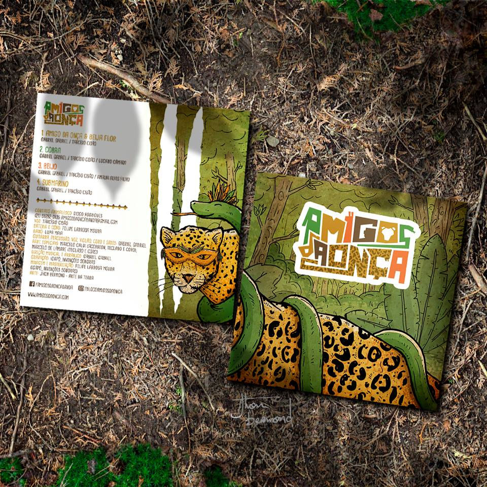 Projeto Gráfico do EP Amigos da Onça