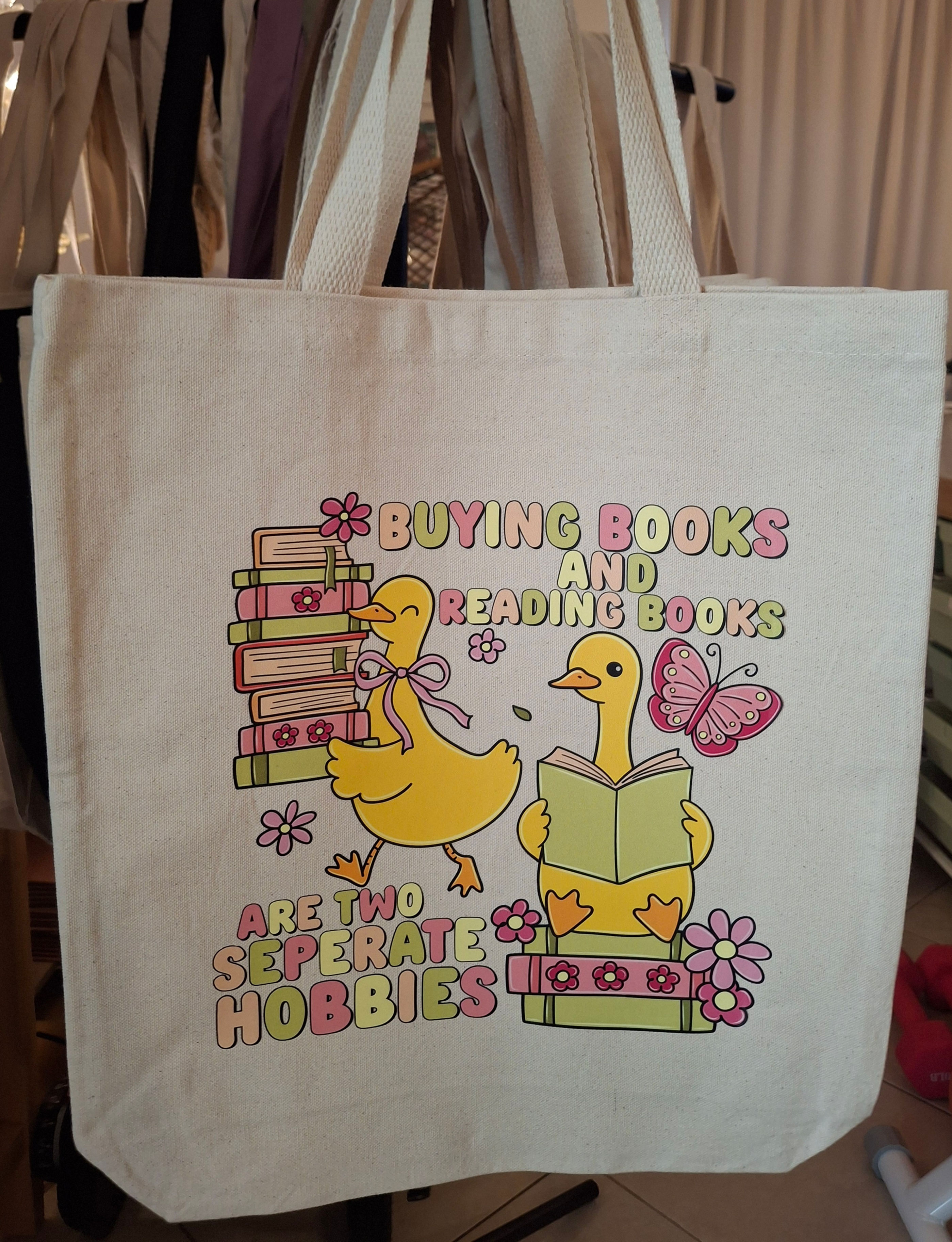 Ducks Reading Tote Bag