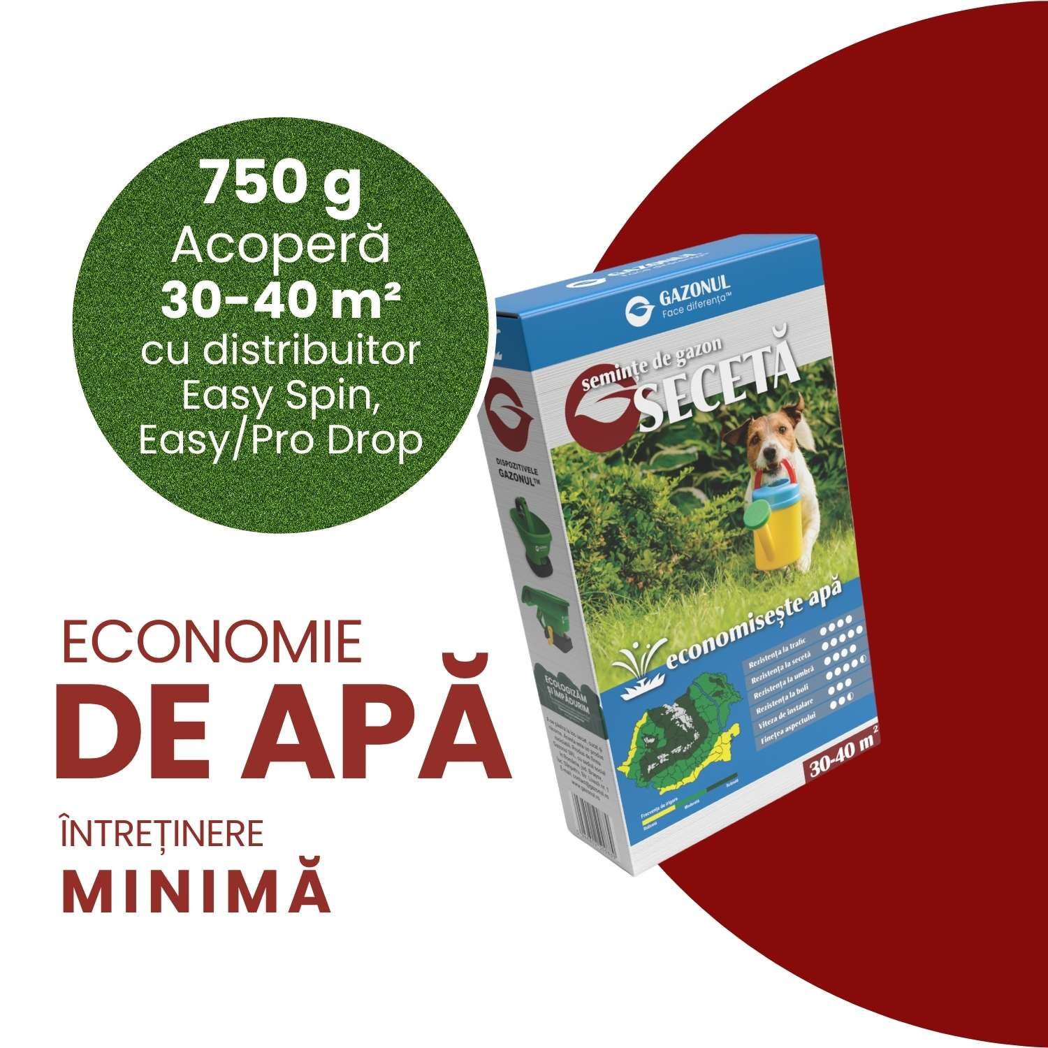 Semințe Gazon Gazonul Secetă, 4kg