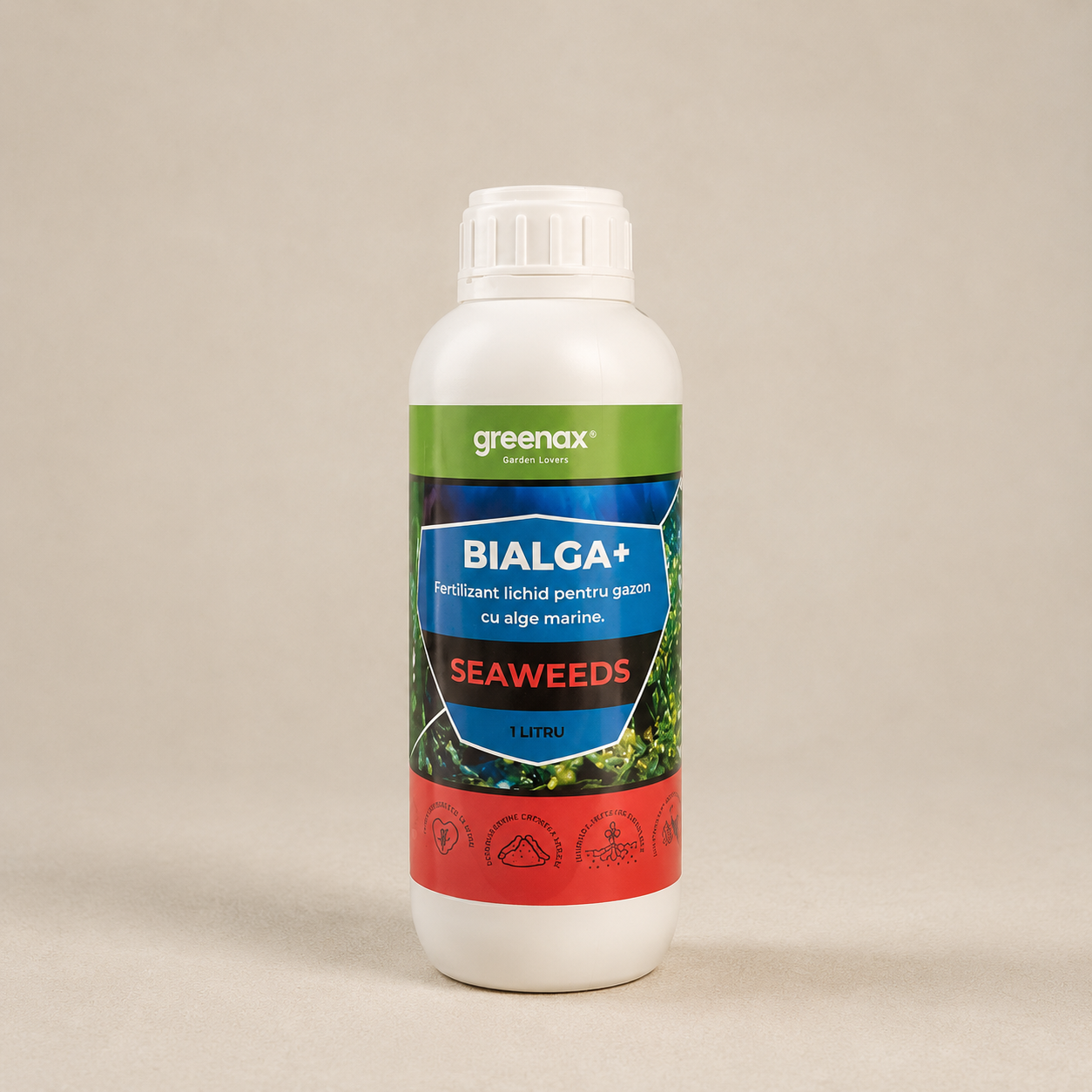 Îngrășământ foliar Greenax Bialga cu alge marine, 1L