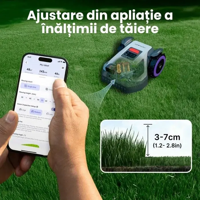 Robot de tuns gazonul ANTHBOT M5 LiDAR, fără fir perimetral