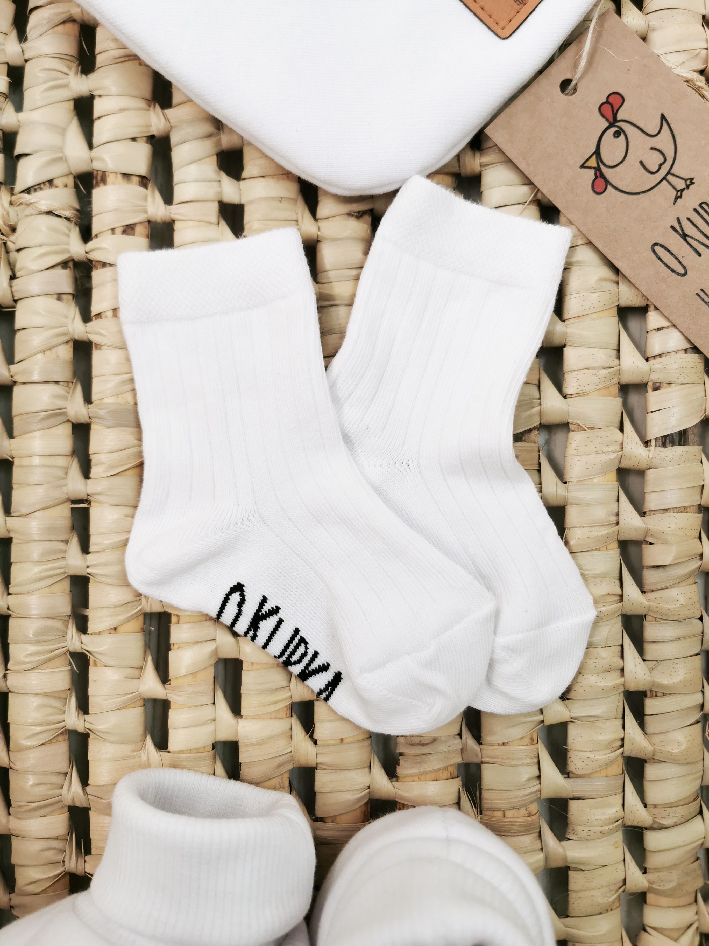  Skarpety BIAŁE prążkowane 
