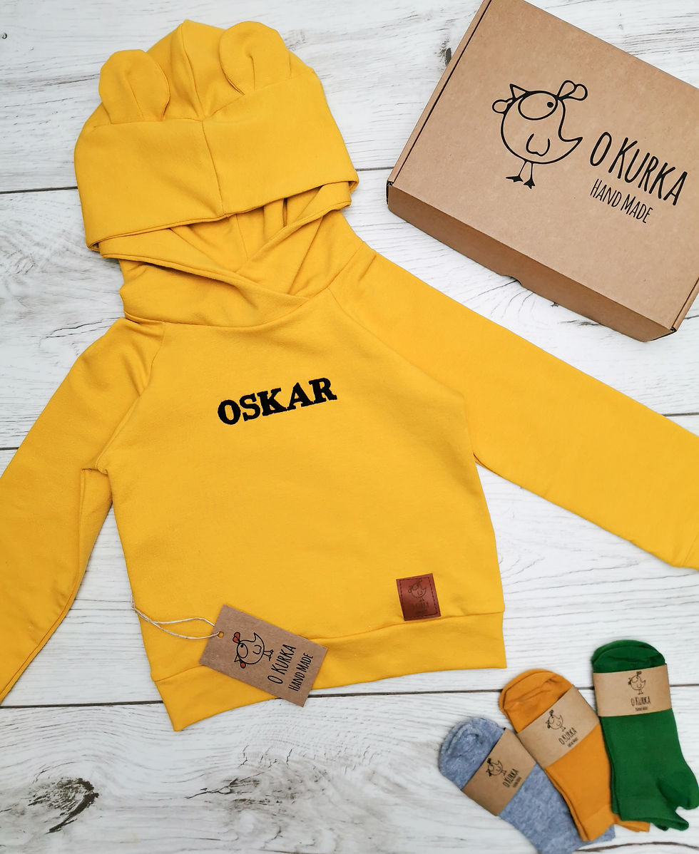 Bluza Miś z imieniem KOLORY 104-140