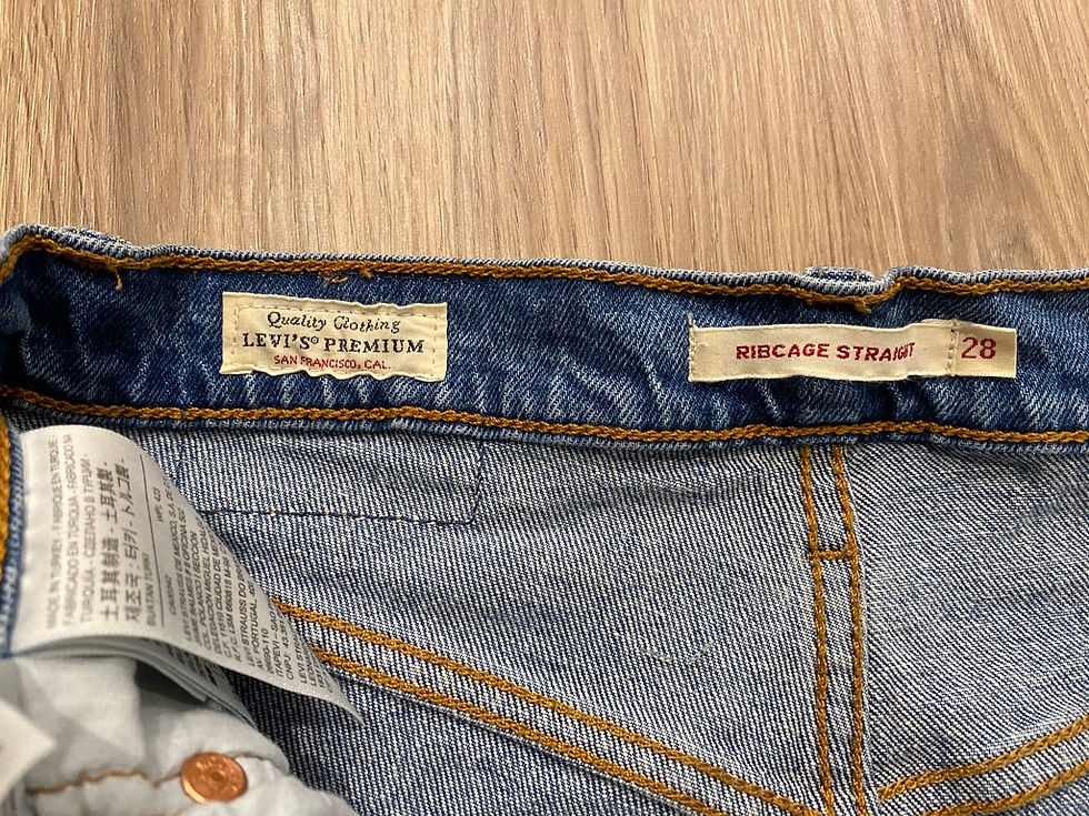 Thumbnail: Levis Ribbcage Denim