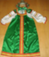 Authentic Russian costume and headdress aged 10 - 12 years