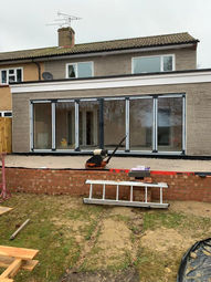 house being renovated with extension being built