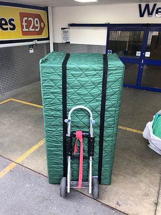 Domestic storage solutions, item carefully transported