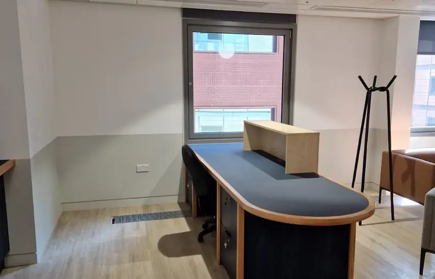 Offices that have been renovated, they have been painted