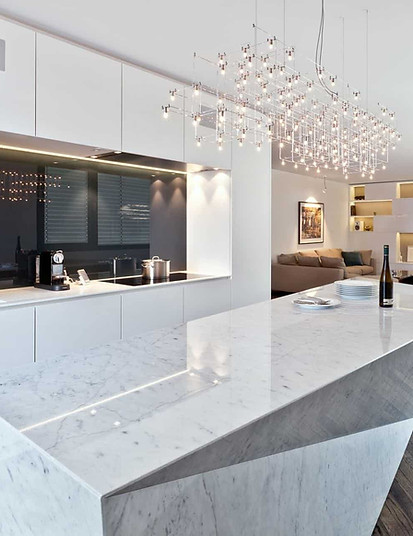 white granite worktop