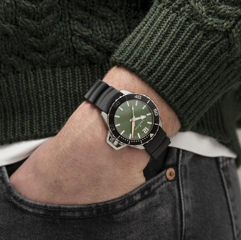 Thumbnail: Hamilton Khaki Navy Frogman Auto Rubber Band 41mm