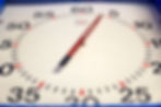 Pace clock at Knights Templar Swimming Pool in Watchet, West Somerset