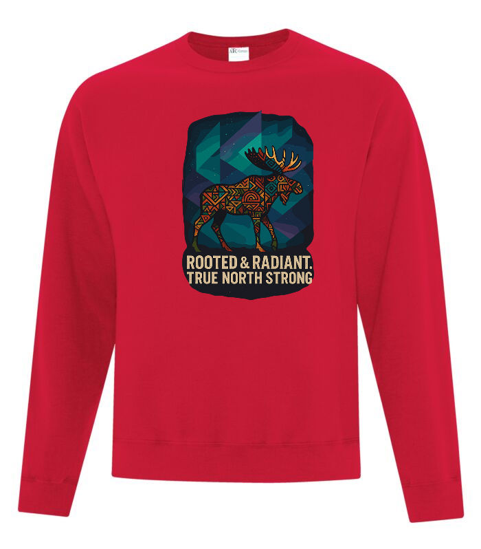 Thumbnail: ROOTED & RADIANT TRUE NORTH CREWNECK