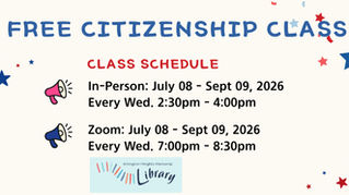 FY27 Summer Citizenship Class