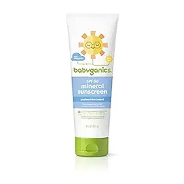 A picture of babyganics brand mineral sunscreen