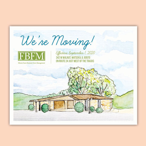 We're Moving Postcard