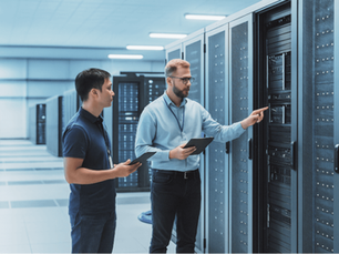 Taking a tour around a modular data center.