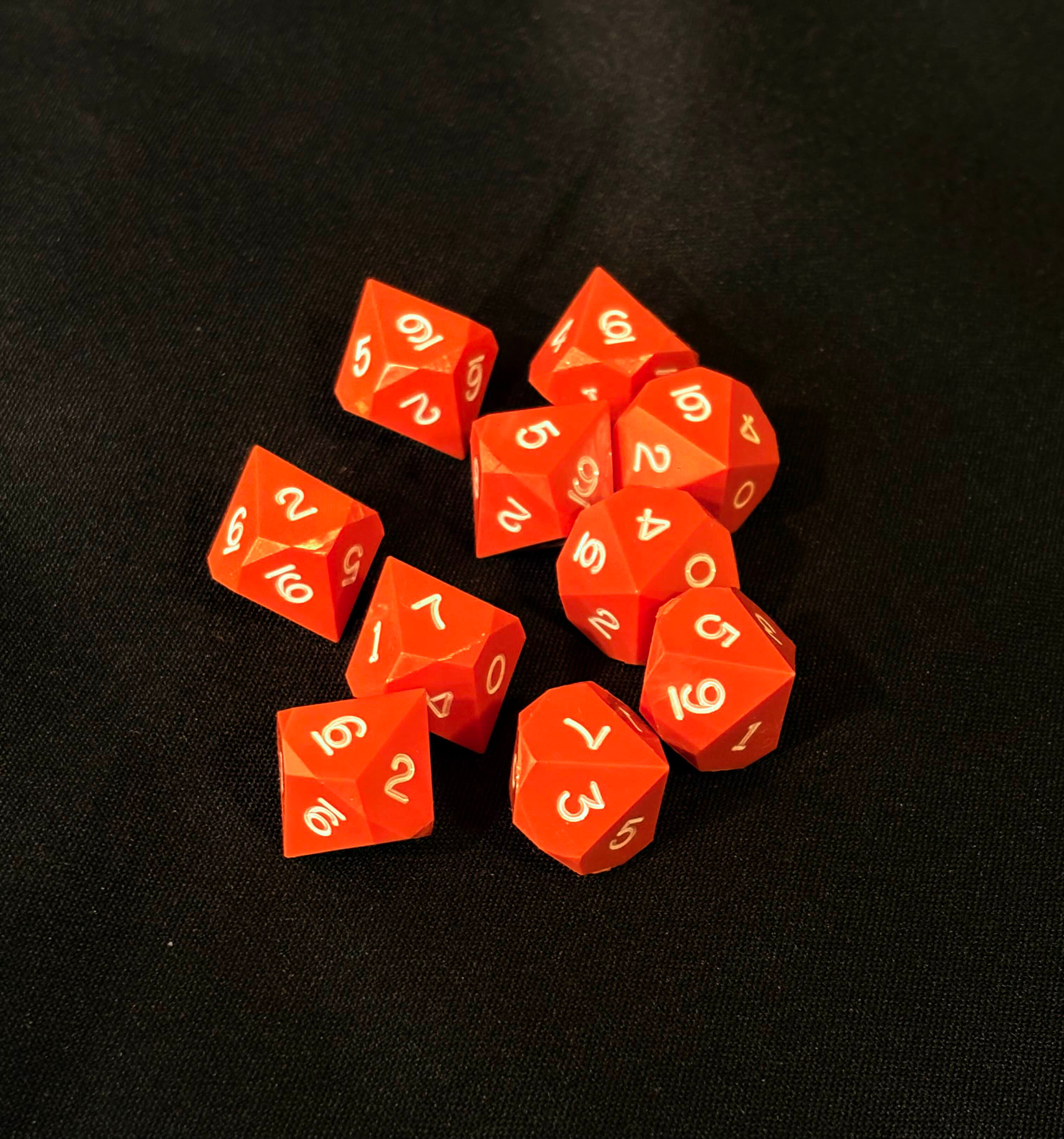 Orange Opaque 10-Piece Tens Set