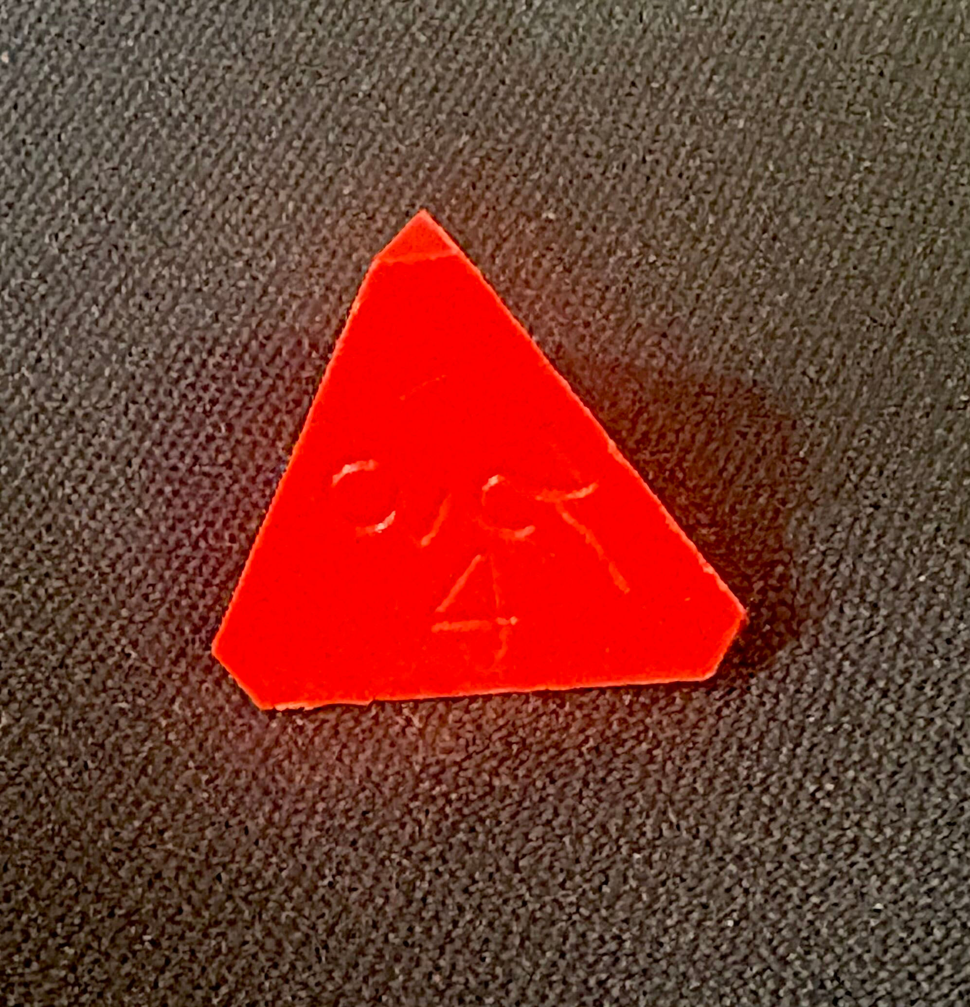 Red Opaque D4 Single Die