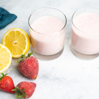 Strawberry, lemon, smoothie