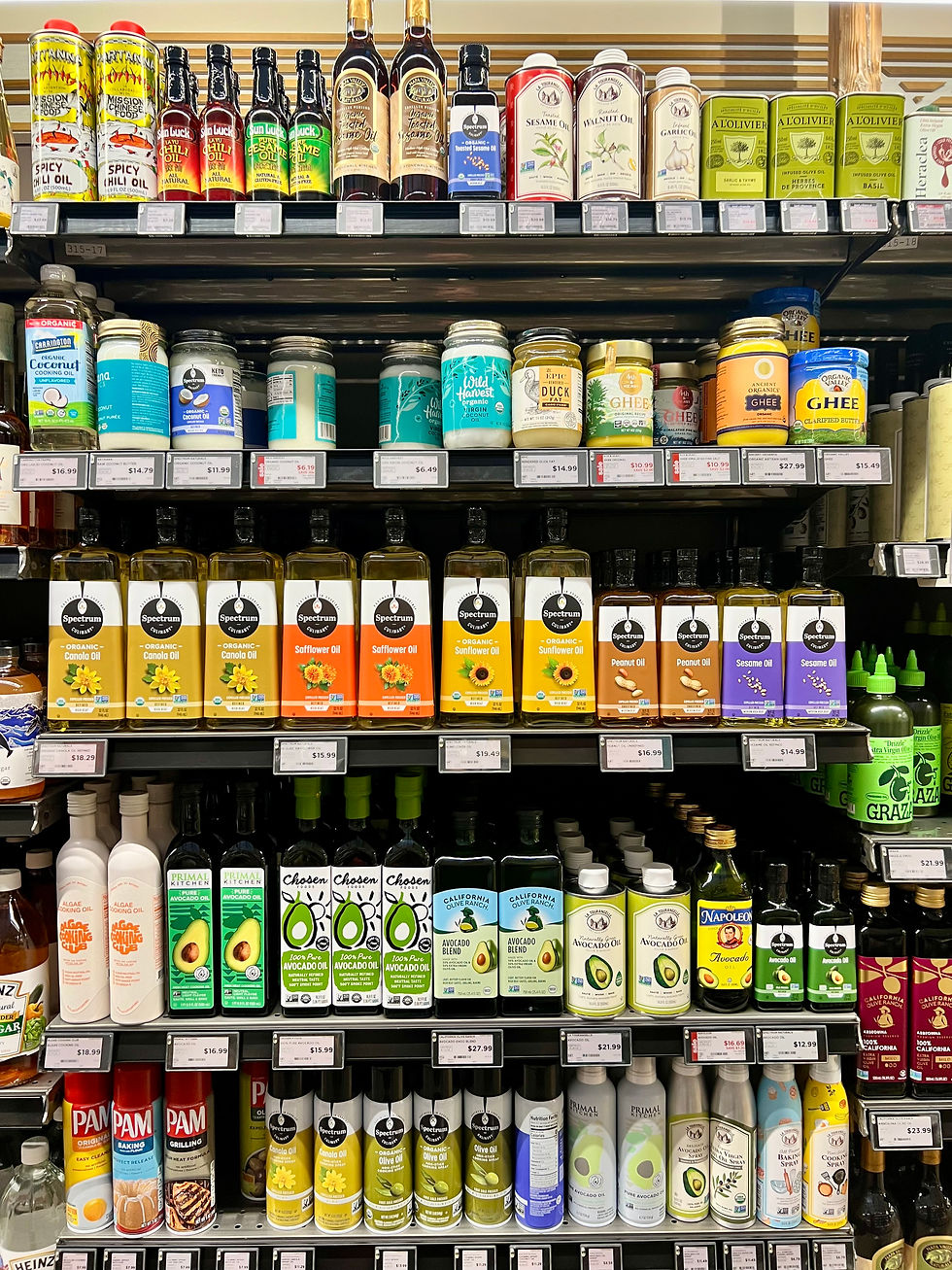 Tall picture of many seed oils