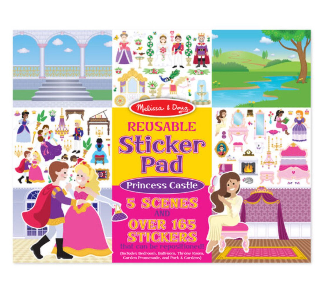 Reusable Sticker Pad - Princess Castle