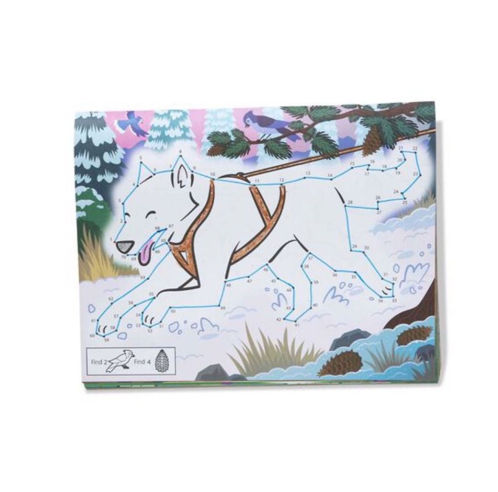 Thumbnail: 123 Dot-to-Dot Coloring Pad - Pets