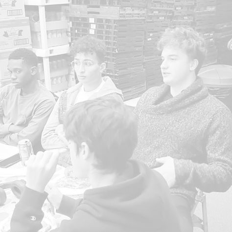 Boys Luncheon (Black & White) Faded