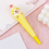 Thumbnail: 1PC. Yellow Lion Decompression Gel Pen for Primary Student. Squishy pen.